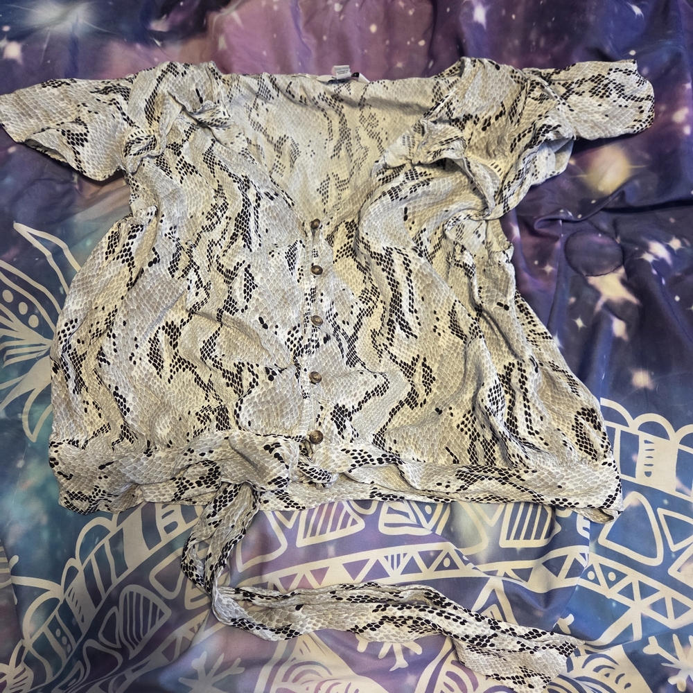 Snake Print Women's Top